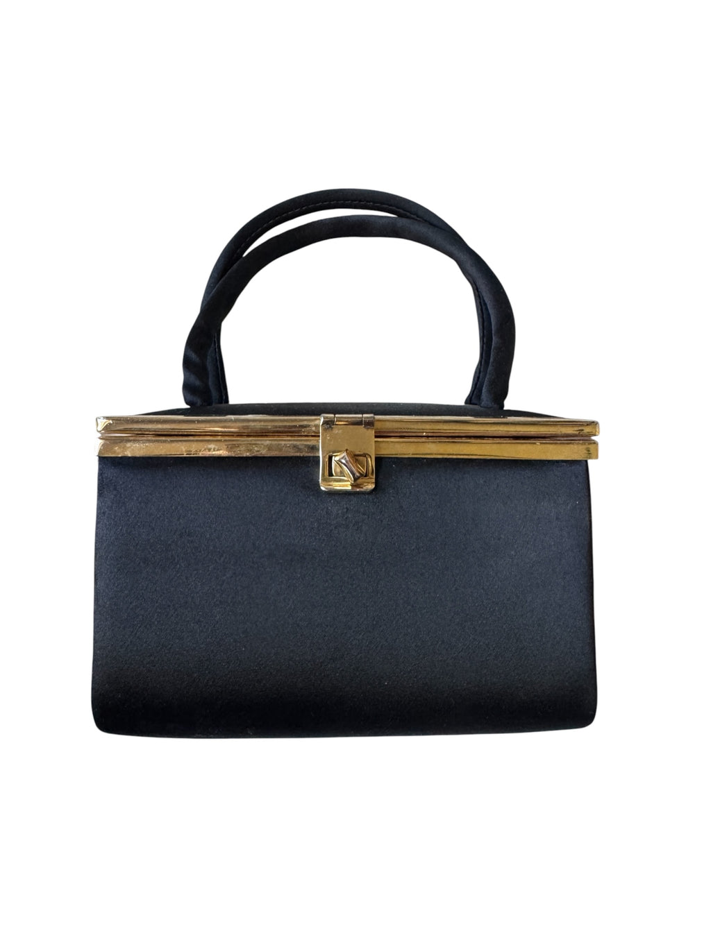 No. 31 Black Satin Vanity Box Purse