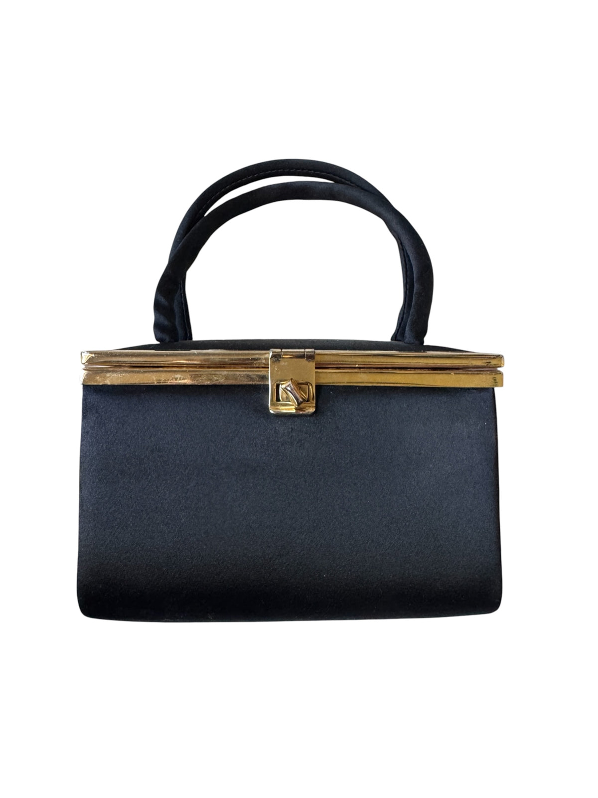 No. 31 Black Satin Vanity Box Purse