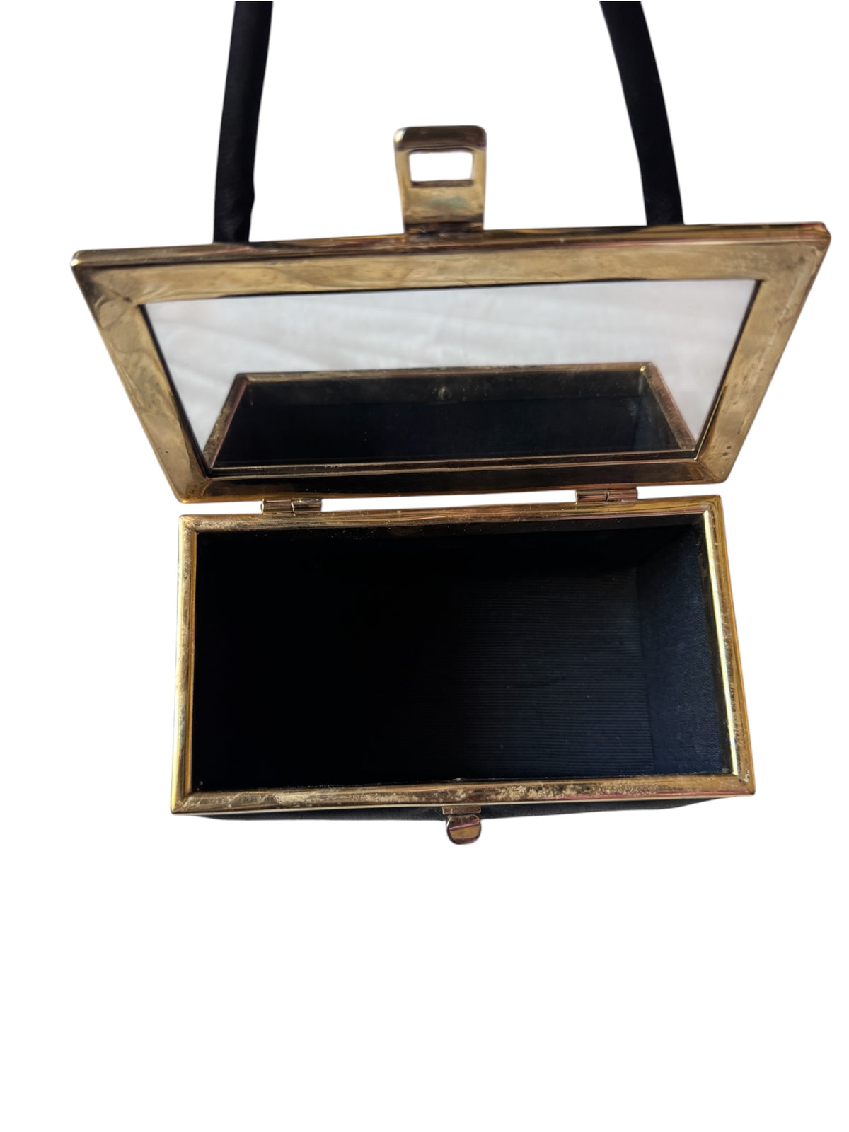 No. 31 Black Satin Vanity Box Purse