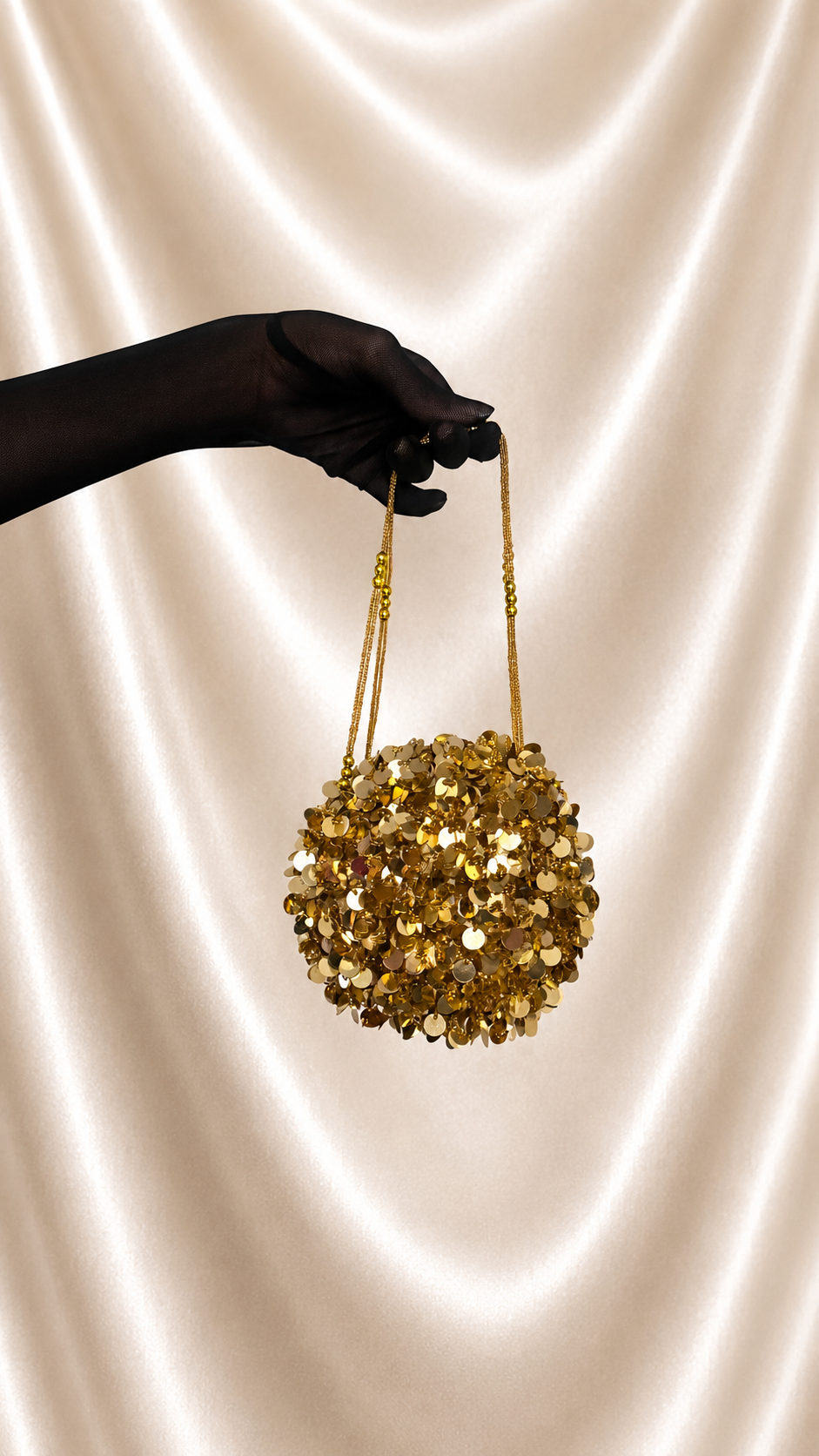 No. 38 Gold Paillette Evening Bag