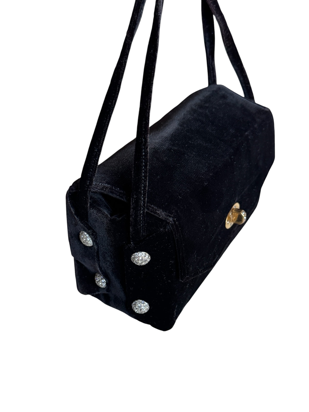 No. 35 Black Velvet Evening Bag + Vanity Set