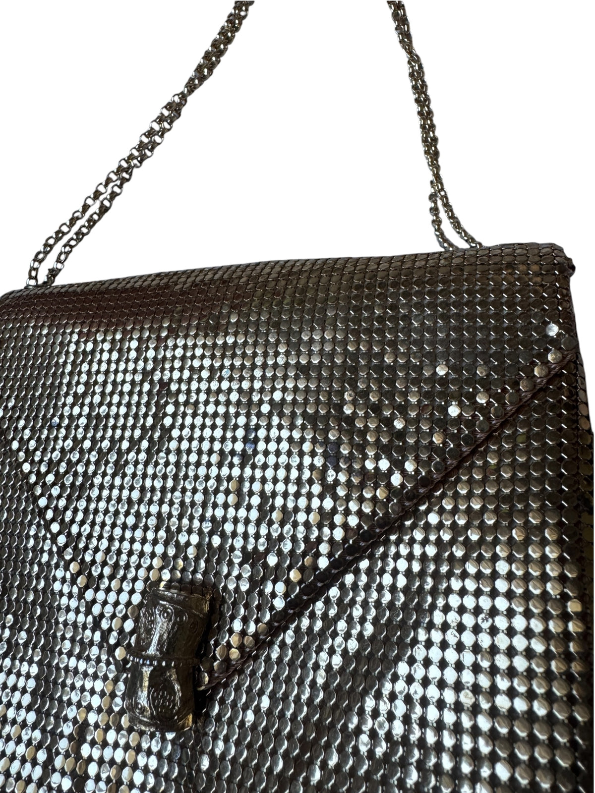 No. 32 Gold Metal Mesh Envelope Bag