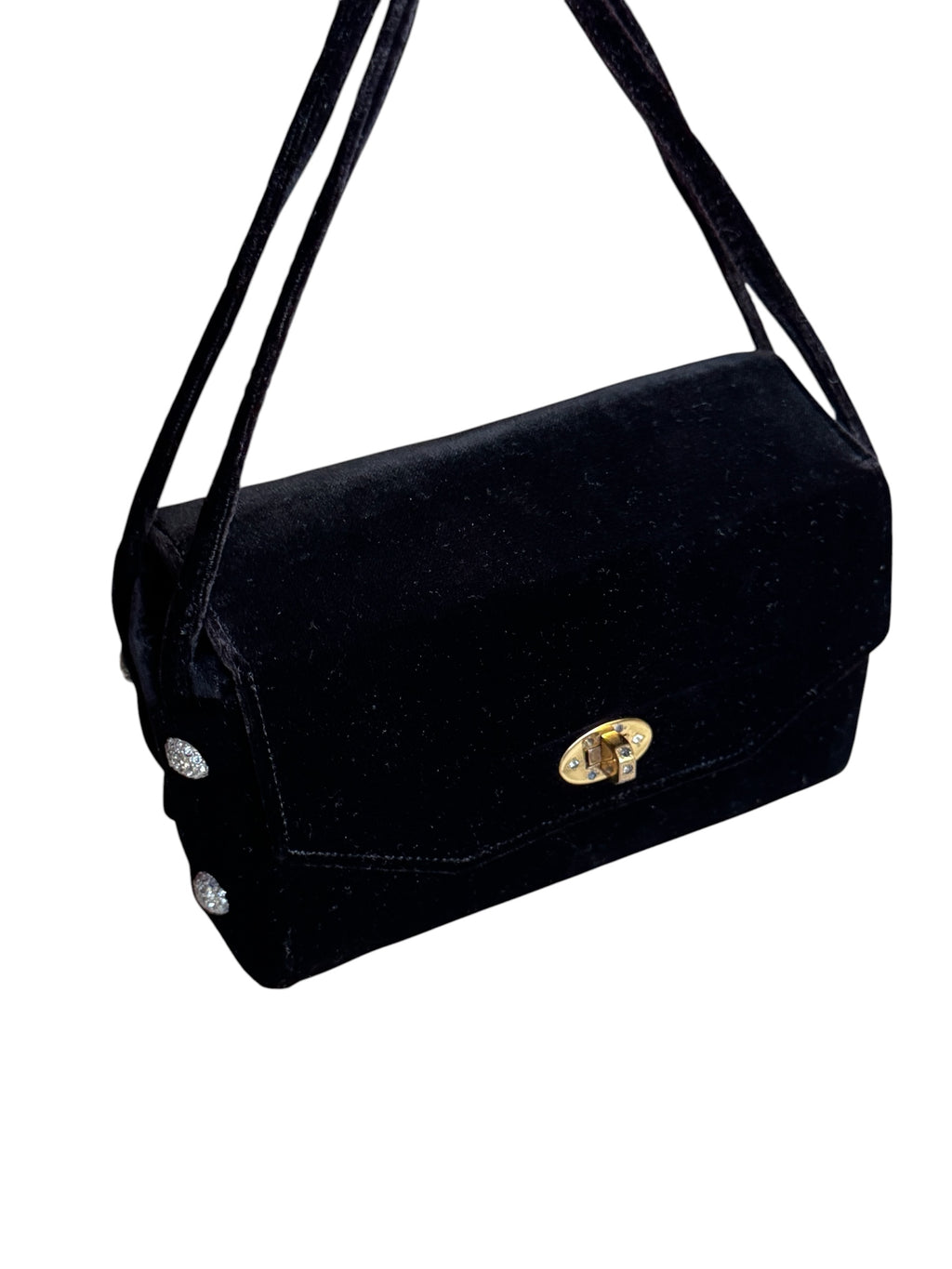 No. 35 Black Velvet Evening Bag + Vanity Set