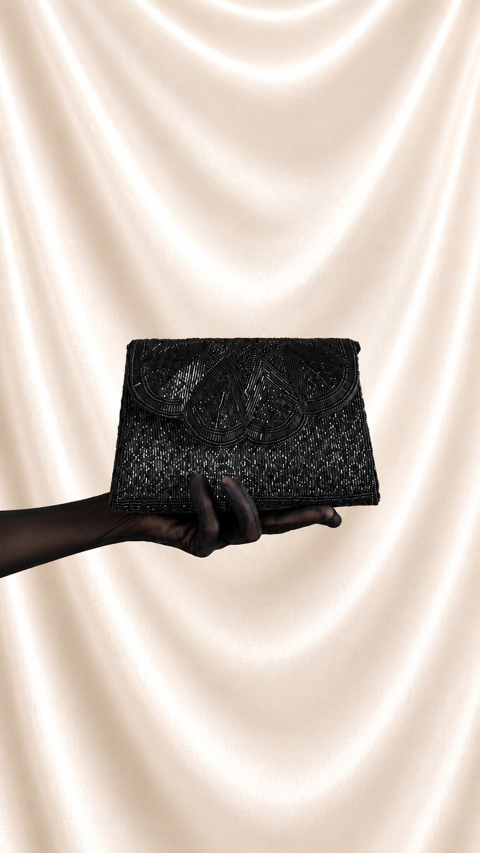 No. 37 Black Beaded Evening Bag