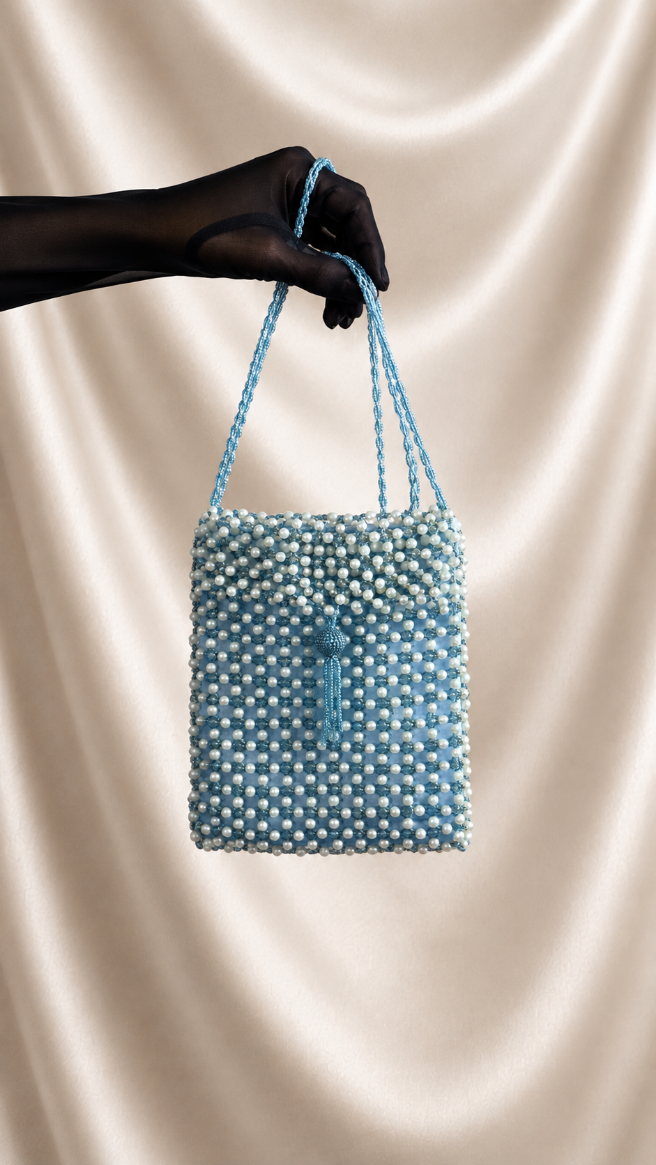 No. 17 The Aquamarine Beaded Bag