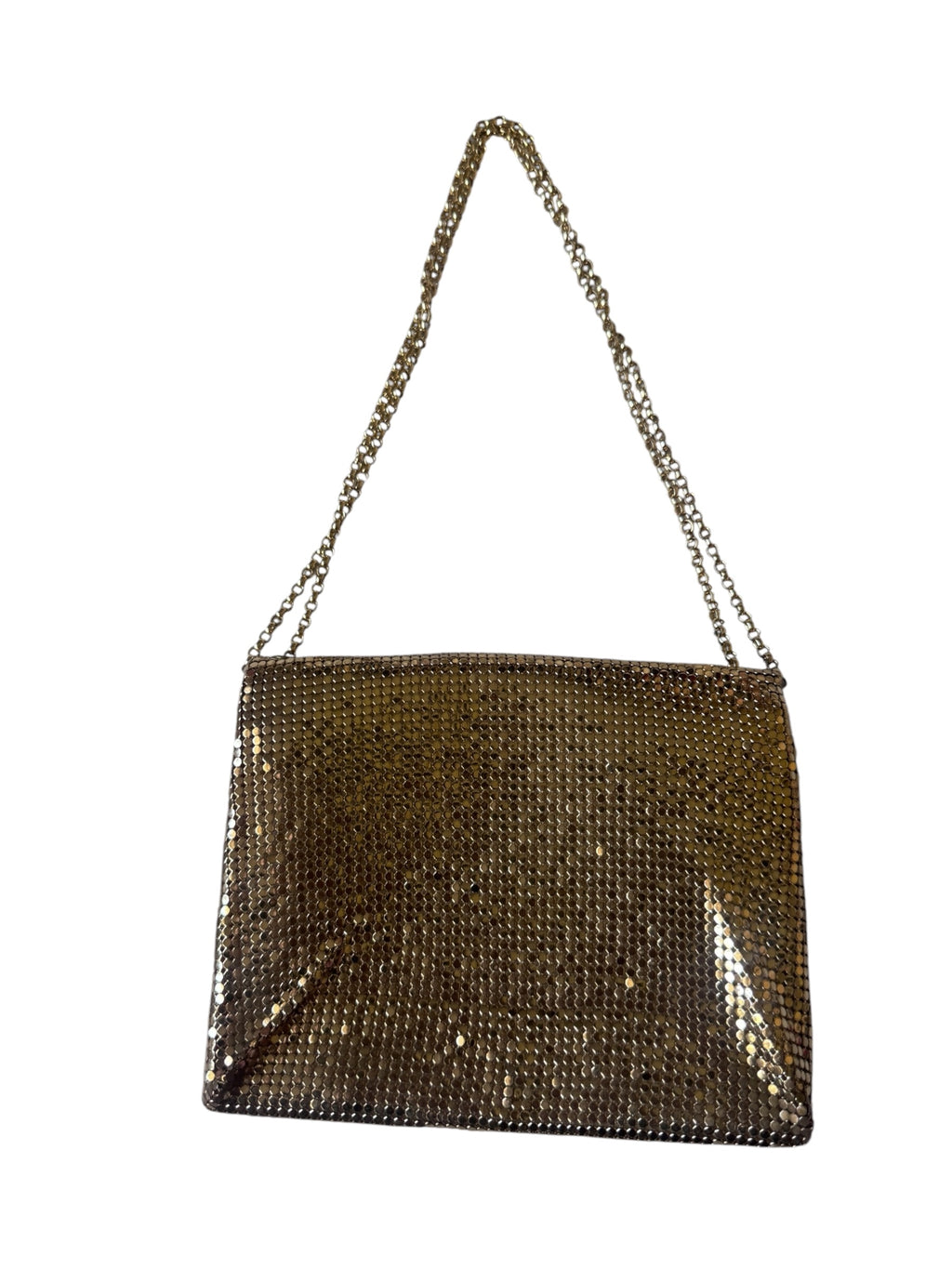 No. 32 Gold Metal Mesh Envelope Bag