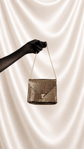 No. 32 Gold Metal Mesh Envelope Bag